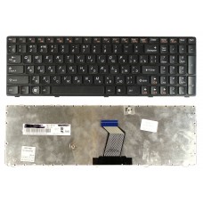 Клавиатура для ноутбука Lenovo Ideapad Y570, Y570A, Y570D, Y570E, Y570G, Y570I, Y570M, Y570N, Y570NT, Y570P, Y570S Черная рамка