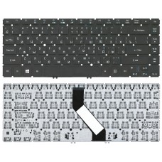 Клавиатура для ноутбука Acer Aspire M3-481, M5-481, R3-431, R3-471, V5-431, V5-471, V5-472, V5-473, V7-481, V7-482 Черная, без рамки, с подсветкой
