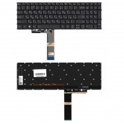 Клавиатура Lenovo IdeaPad 1 15ADA7, 15ALC7, 15IGL7, 3 15ADA6, 15ALC6, 15ITL6, 17ADA6, 17ALC6, 17ITL6, 5 15ALC05, 15IIL05, 15ITL05, V15 G2 ALC, V15 G2 ITL, V17 G2 ITL, V17 G3 IAP, PR5SB-RU черная, без рамки, с подсветкой