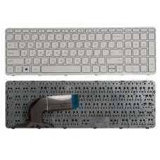 Клавиатура для ноутбука HP 350 G1, 350 G2, 355 G2 Белая, с рамкой