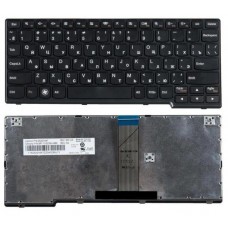 Клавиатура для ноутбука Lenovo IdeaPad S200, S205, S205S, U160, U165, S10-3, S10-3S Черная, черная рамка