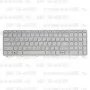 Клавиатура для ноутбука HP 15-d010 Белая, с рамкой