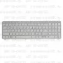 Клавиатура для ноутбука HP 15-d033 Белая, с рамкой