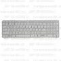 Клавиатура для ноутбука HP 15-d056sr Белая, с рамкой