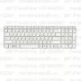 Клавиатура для ноутбука HP Pavilion G6-2027er Белая, с рамкой