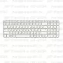 Клавиатура для ноутбука HP Pavilion G6-2034 Белая, с рамкой