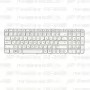 Клавиатура для ноутбука HP Pavilion G6-2058 Белая, с рамкой