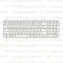Клавиатура для ноутбука HP Pavilion G6-2072 Белая, с рамкой