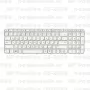 Клавиатура для ноутбука HP Pavilion G6-2096 Белая, с рамкой