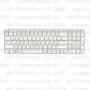 Клавиатура для ноутбука HP Pavilion G6-2108 Белая, с рамкой