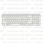 Клавиатура для ноутбука HP Pavilion G6-2122 Белая, с рамкой