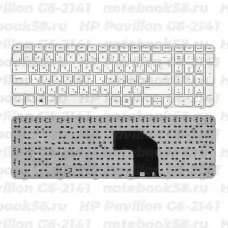 Клавиатура для ноутбука HP Pavilion G6-2141 Белая, с рамкой