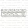 Клавиатура для ноутбука HP Pavilion G6-2158er Белая, с рамкой