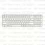 Клавиатура для ноутбука HP Pavilion G6-2211sr Белая, с рамкой