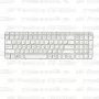 Клавиатура для ноутбука HP Pavilion G6-2215sr Белая, с рамкой