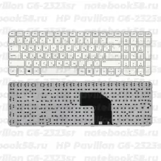 Клавиатура для ноутбука HP Pavilion G6-2323sr Белая, с рамкой