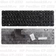Клавиатура для ноутбука HP Pavilion G7-2332 Чёрная, без рамки, вертикальный ENTER