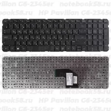Клавиатура для ноутбука HP Pavilion G6-2345er Черная, без рамки