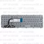 Клавиатура для ноутбука HP 15-d029 Черная, с рамкой