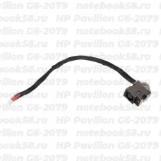 Разъём питания для ноутбука HP Pavilion G6-2079 (7.4x5.0мм, 8 контактов) с кабелем