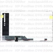 Матрица для ноутбука HP Pavilion DV6-3000er (1366x768 HD) TN, 40pin, Матовая