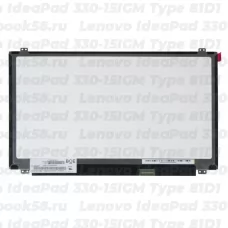 Матрица для ноутбука Lenovo IdeaPad 330-15IGM Type 81D1 (1920x1080 Full HD) TN, 30pin eDP, Slim, Глянцевая