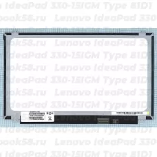 Матрица для ноутбука Lenovo IdeaPad 330-15IGM Type 81D1 (1920x1080 Full HD) TN, 30pin eDP, Slim, Матовая