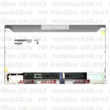 Матрица для ноутбука HP Pavilion G6-2043 (1366x768 HD) TN, 40pin, Матовая