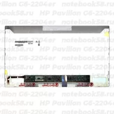 Матрица для ноутбука HP Pavilion G6-2204er (1366x768 HD) TN, 40pin, Матовая