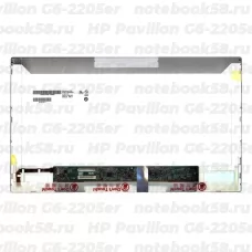 Матрица для ноутбука HP Pavilion G6-2205er (1366x768 HD) TN, 40pin, Матовая