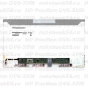 Матрица для ноутбука HP Pavilion DV6-3018 (1366x768 HD) TN, 40pin, Матовая