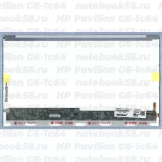 Матрица для ноутбука HP Pavilion G6-1c64 (1366x768 HD) TN, 40pin, Глянцевая