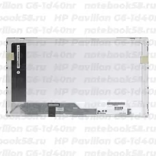 Матрица для ноутбука HP Pavilion G6-1d40nr (1366x768 HD) TN, 40pin, Глянцевая