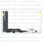 Матрица для ноутбука HP Pavilion DV6-3001 (1366x768 HD) TN, 40pin, Глянцевая