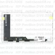 Матрица для ноутбука HP Pavilion DV6-3005 (1366x768 HD) TN, 40pin, Глянцевая