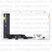 Матрица для ноутбука HP Pavilion DV6-3012 (1366x768 HD) TN, 40pin, Матовая