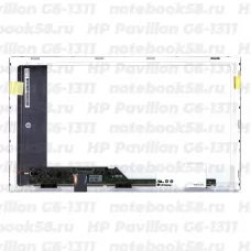 Матрица для ноутбука HP Pavilion G6-1311 (1366x768 HD) TN, 40pin, Матовая