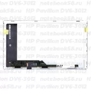 Матрица для ноутбука HP Pavilion DV6-3012 (1366x768 HD) TN, 40pin, Матовая