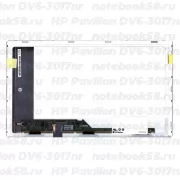 Матрица для ноутбука HP Pavilion DV6-3017nr (1366x768 HD) TN, 40pin, Матовая