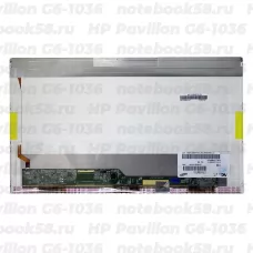 Матрица для ноутбука HP Pavilion G6-1036 (1366x768 HD) TN, 40pin, Глянцевая