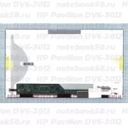 Матрица для ноутбука HP Pavilion DV6-3012 (1366x768 HD) TN, 40pin, Матовая