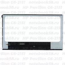 Матрица для ноутбука HP Pavilion G6-2151 (1366x768 HD) TN, 40pin, Глянцевая