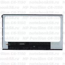 Матрица для ноутбука HP Pavilion G6-1150 (1366x768 HD) TN, 40pin, Глянцевая
