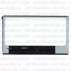 Матрица для ноутбука HP Pavilion G6-1d20 (1366x768 HD) TN, 40pin, Глянцевая