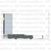 Матрица для ноутбука HP Pavilion G7-1012 (1600x900 HD+) TN, 40pin, Глянцевая