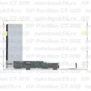 Матрица для ноутбука HP Pavilion G7-1015 (1600x900 HD+) TN, 40pin, Глянцевая